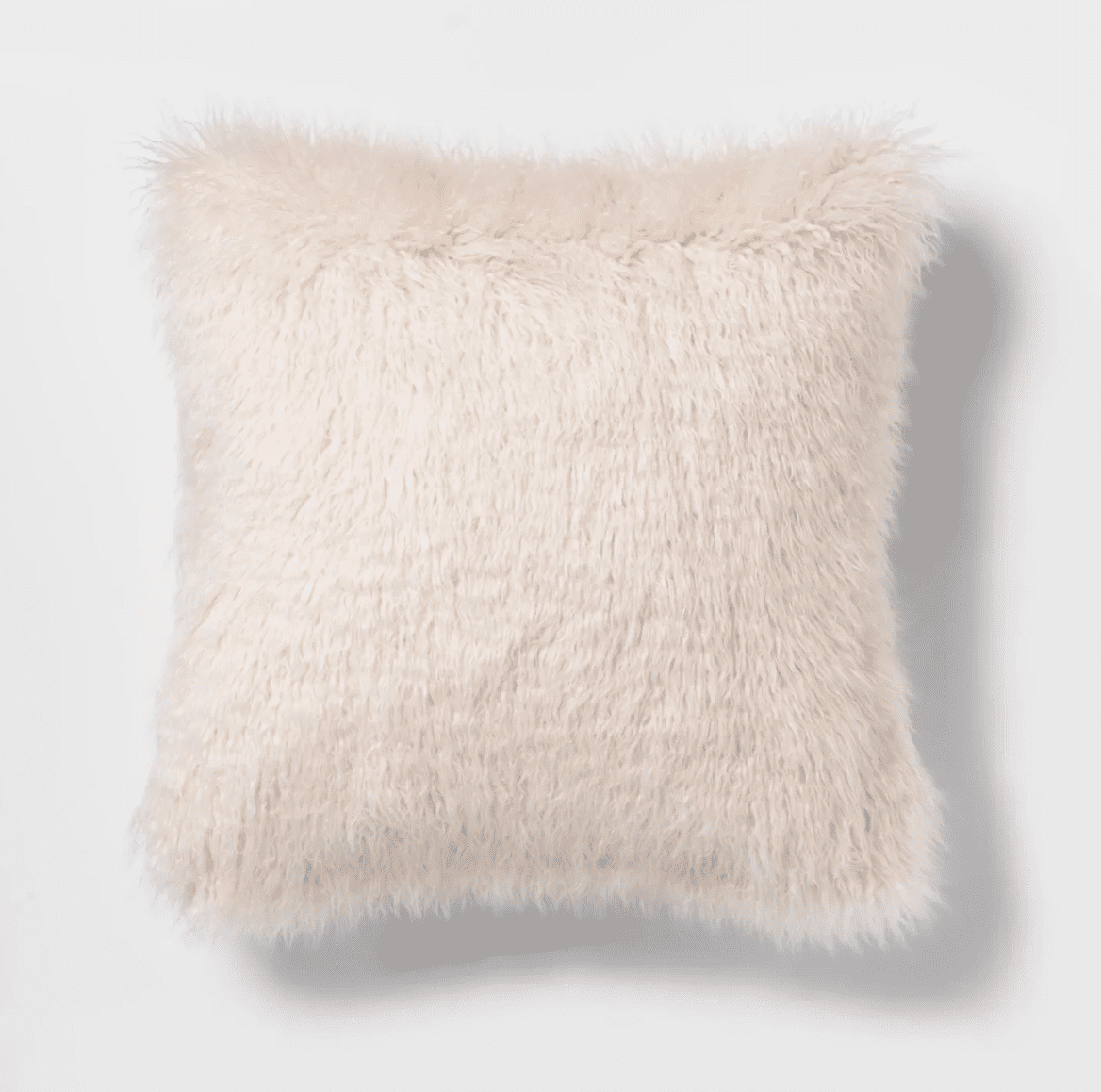 人造毛皮蒙枕头