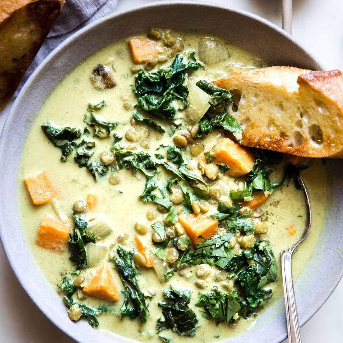 椰子咖喱扁豆汤