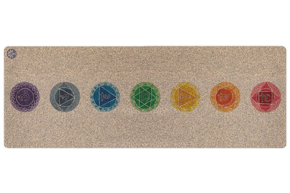 yoloha瑜伽chakras unity cork瑜伽垫