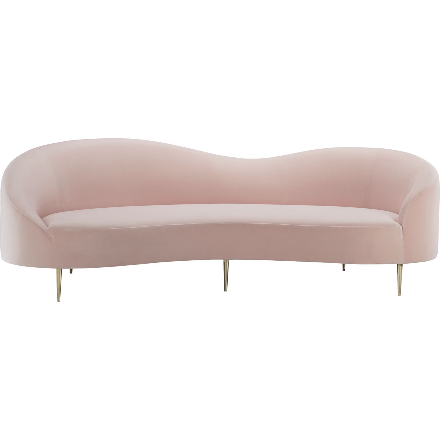 粉红色天鹅绒沙发