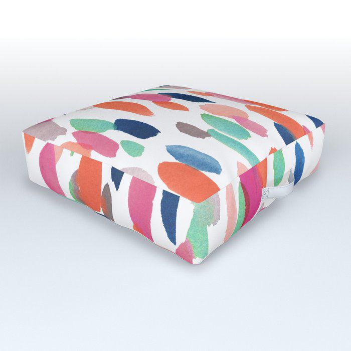 水彩破折号户外地板垫