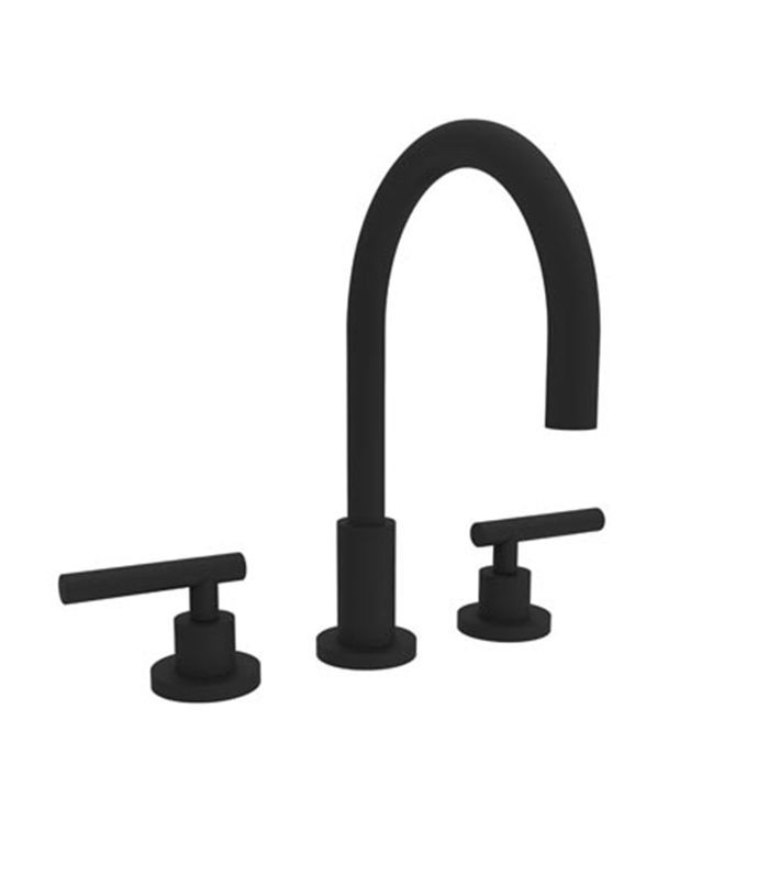 新港黄铜广泛面盆龙头在平黑“class=