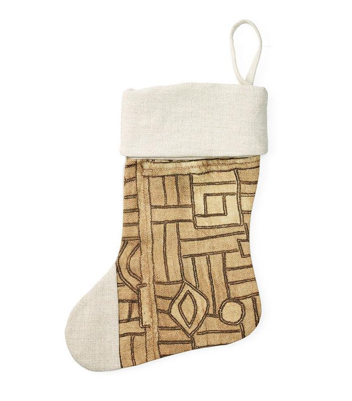 Bloomingville灰色条纹圣诞袜