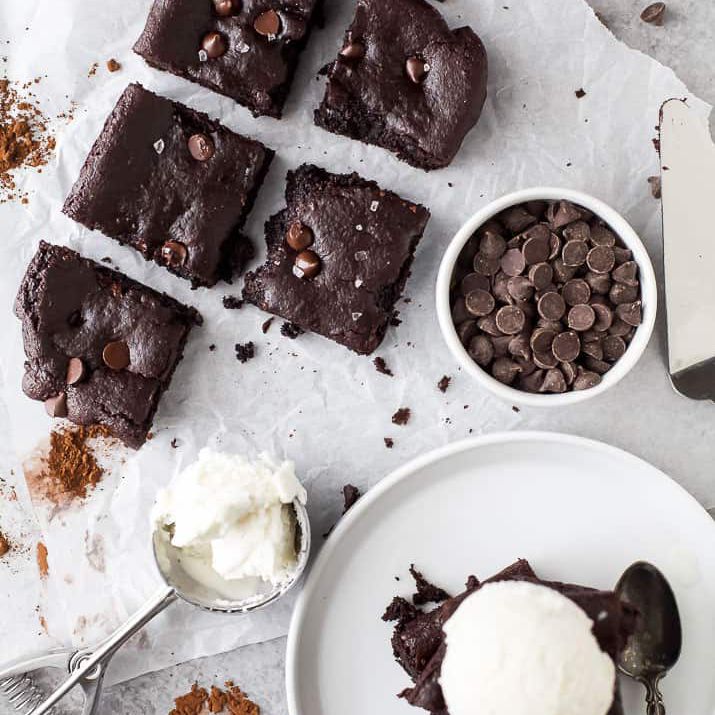 素食杏仁奶油布朗尼