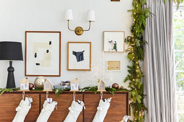 客厅装饰为圣诞节