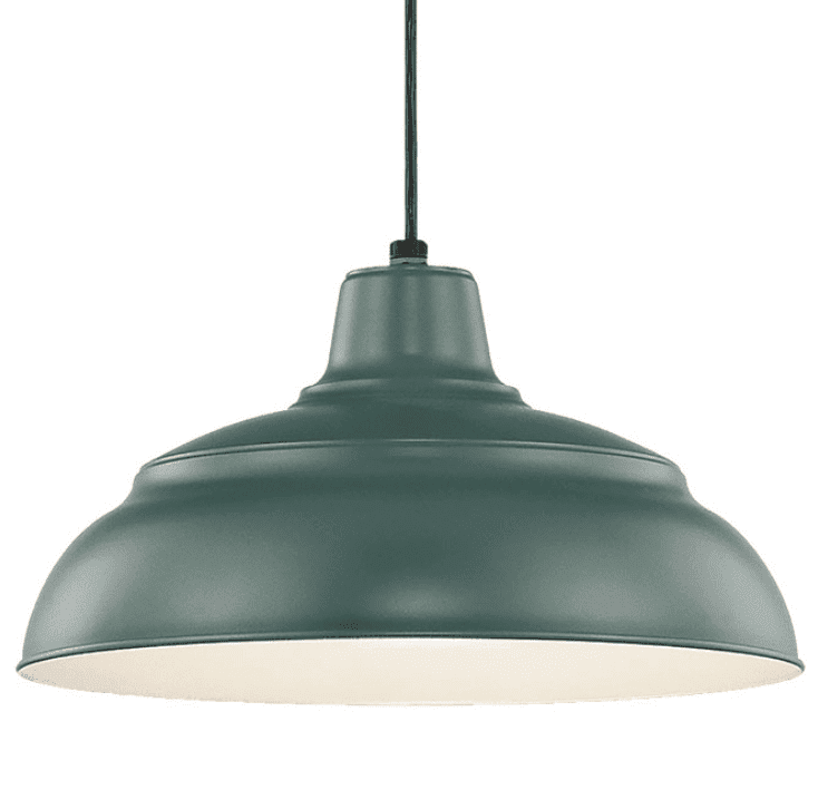 绿色的吊灯