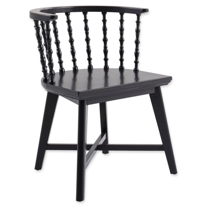 蜜蜂和柳树家庭温莎椅子在黑色