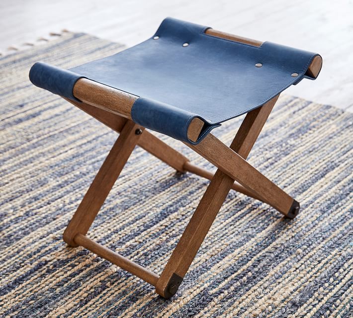 折叠皮凳