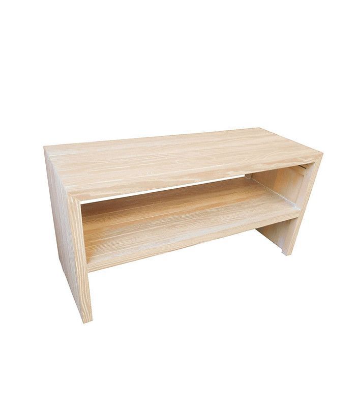 门槛白色水洗长凳与架子