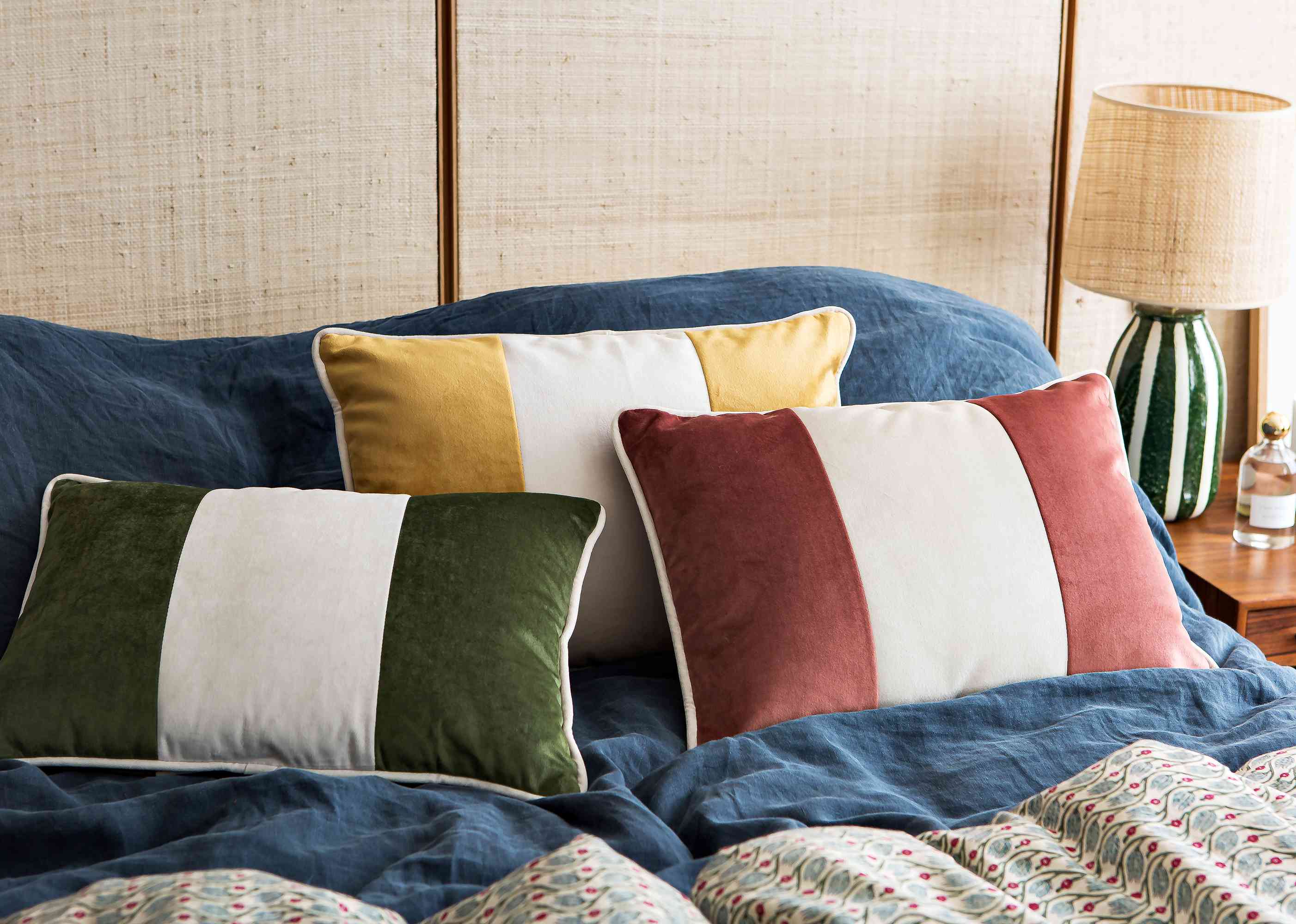 天鹅绒西耶纳坐垫Sezane x Beldy