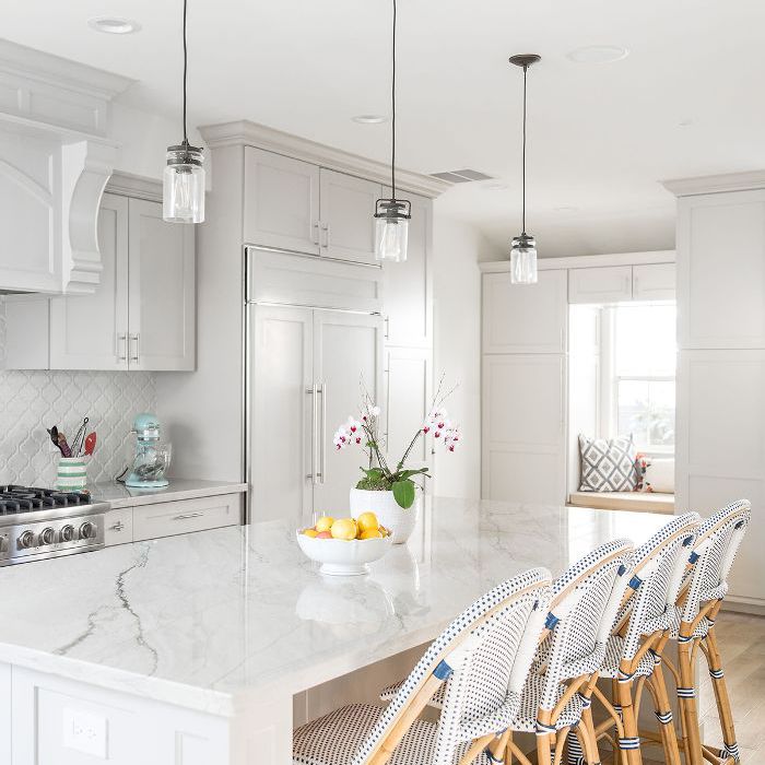 周一到周五，白色厨房的想法