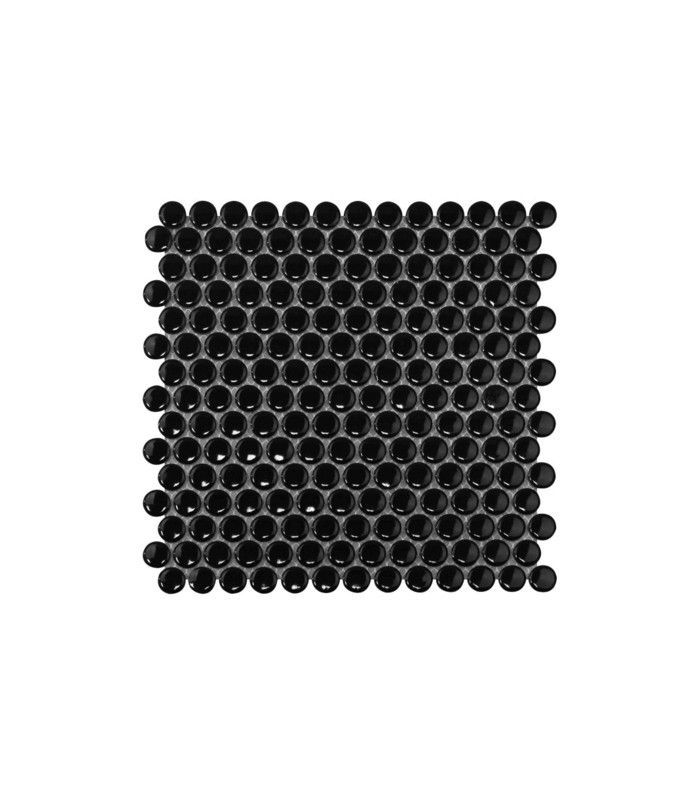 布里奇沃特黑色光泽竹篙回合瓷质仿古砖马赛克