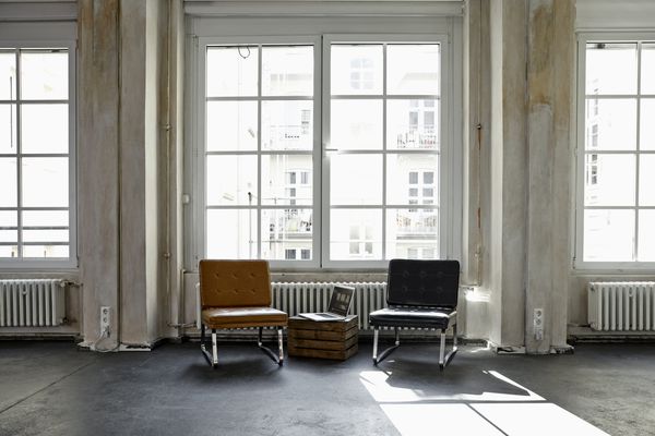 开放式办公环境的内部