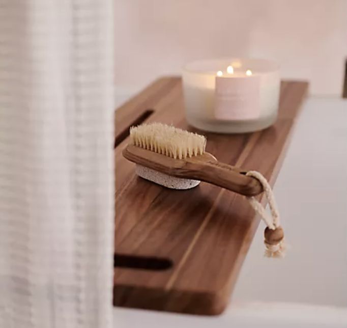 避风港金合欢木浴缸托盘