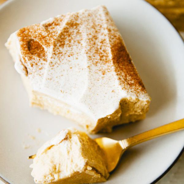 易感恩节甜品 - 无烤南瓜饼芝士蛋糕