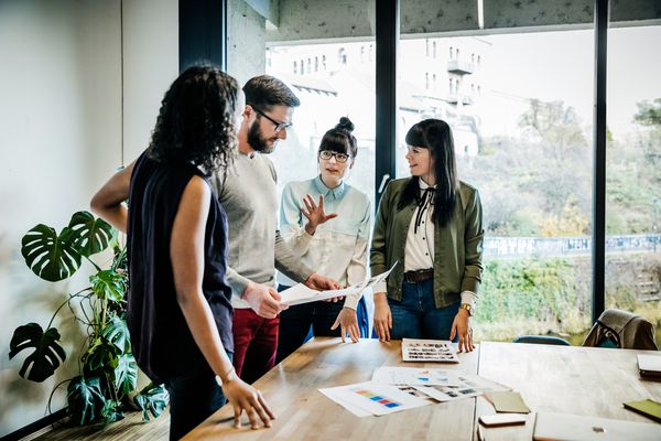 与室内设计师会面