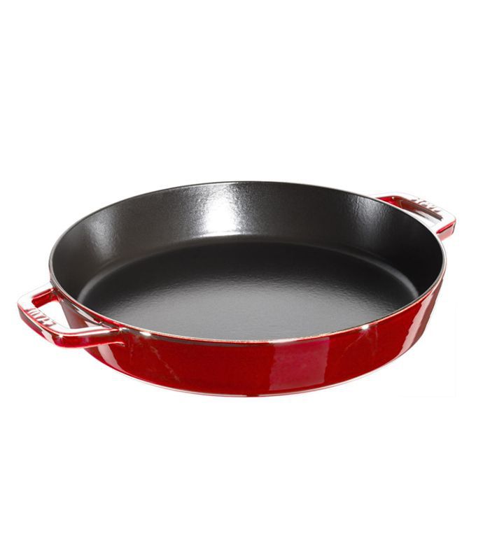 哑光黑色双柄长柄煎锅