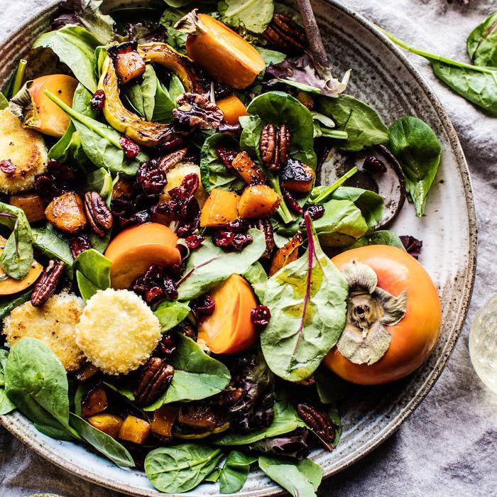 柿子，坚果沙拉