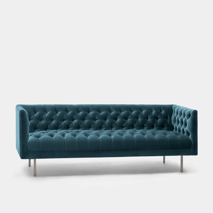 现代切斯特菲尔德软体沙发