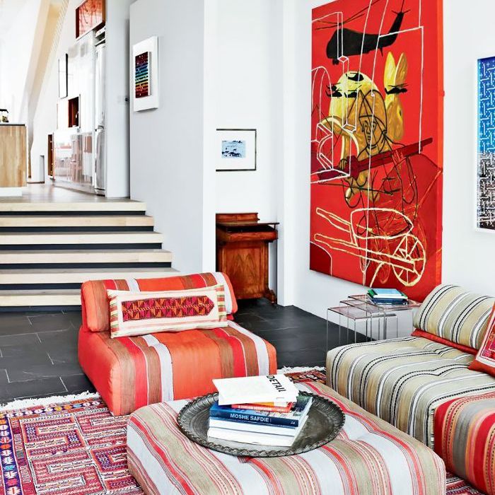 红色、白色和蓝色的装饰