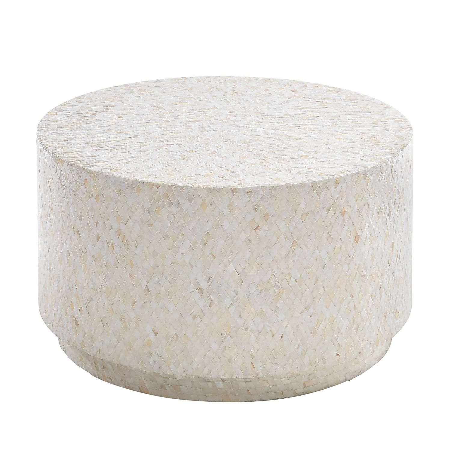 圆形，母珍珠镶嵌鼓表。