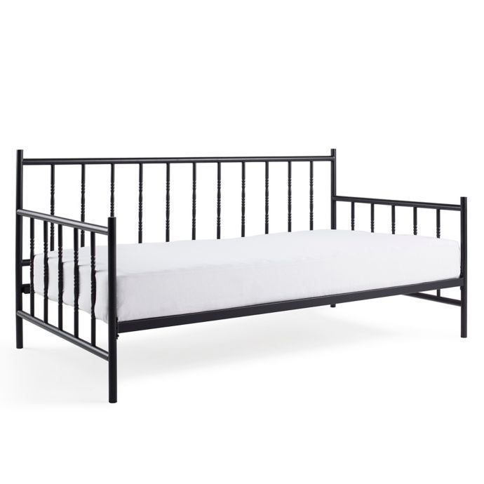 蜂柳之家室内/室外纺锤形床为黑色