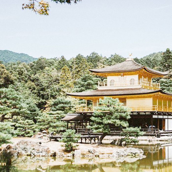 日本京都水道边上的神社。