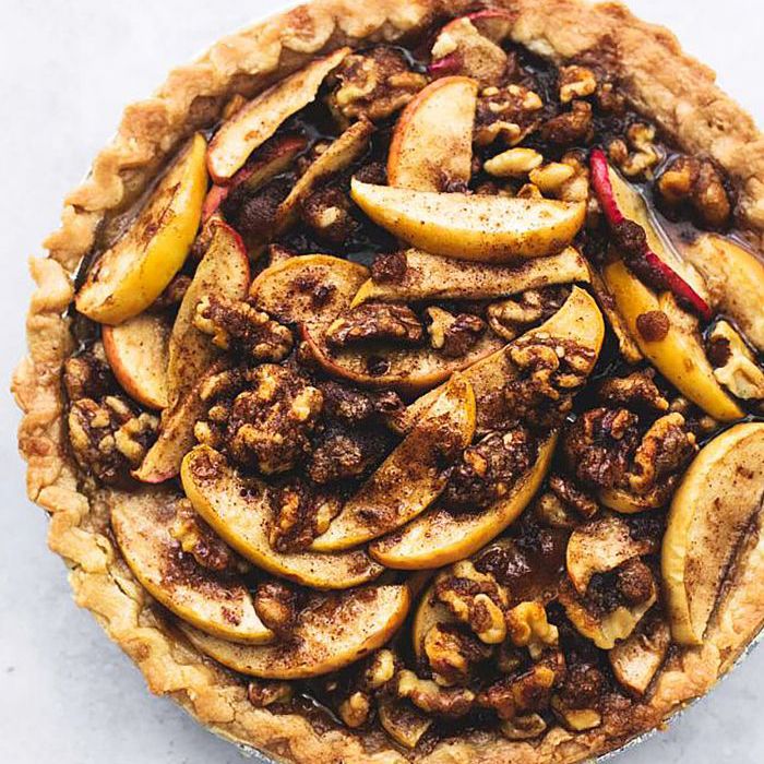 简单的感恩节甜点——红糖核桃仁苹果派