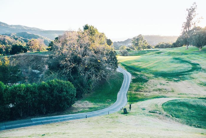 位于加州Ojai的绿色景观