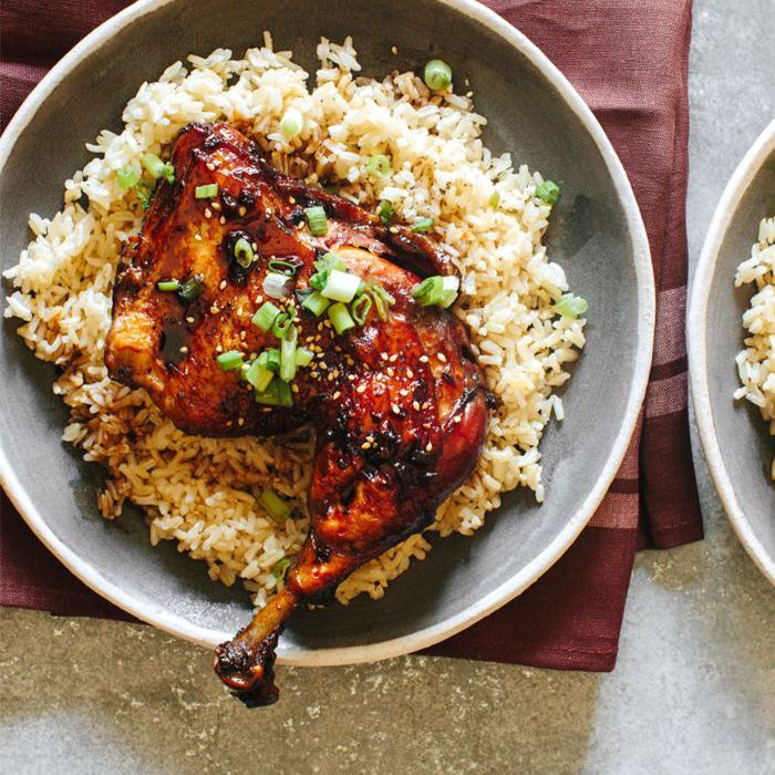 大蒜和生姜一碗鸡