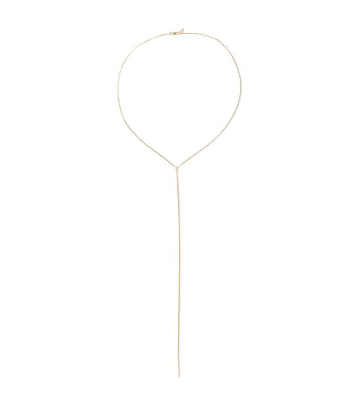 14克拉黄金钻石项链