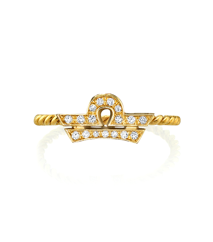 最后一行钻石星座环天秤座