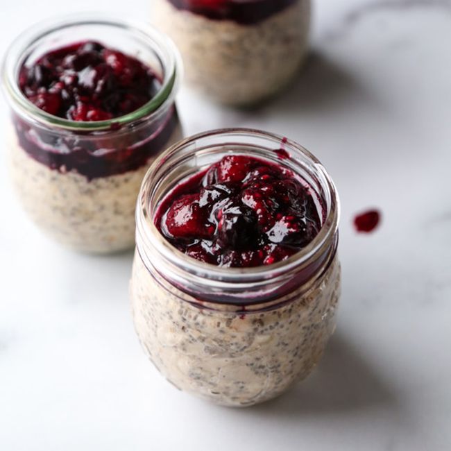 蓝莓一夜之间燕麦