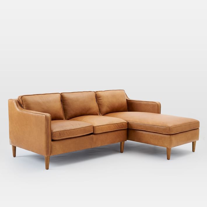 西榆树汉密尔顿2件皮沙发组合