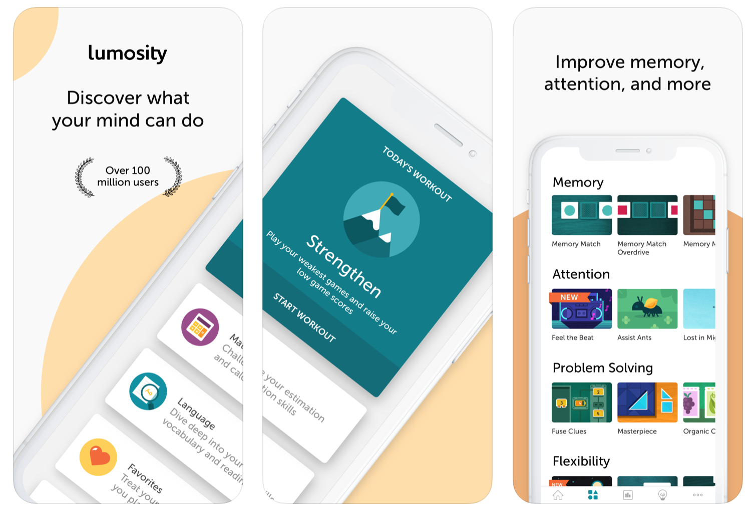 Lumosity手机应用程序“class=