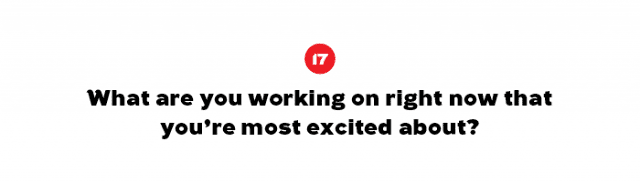 你现在最感兴趣的工作是什么?