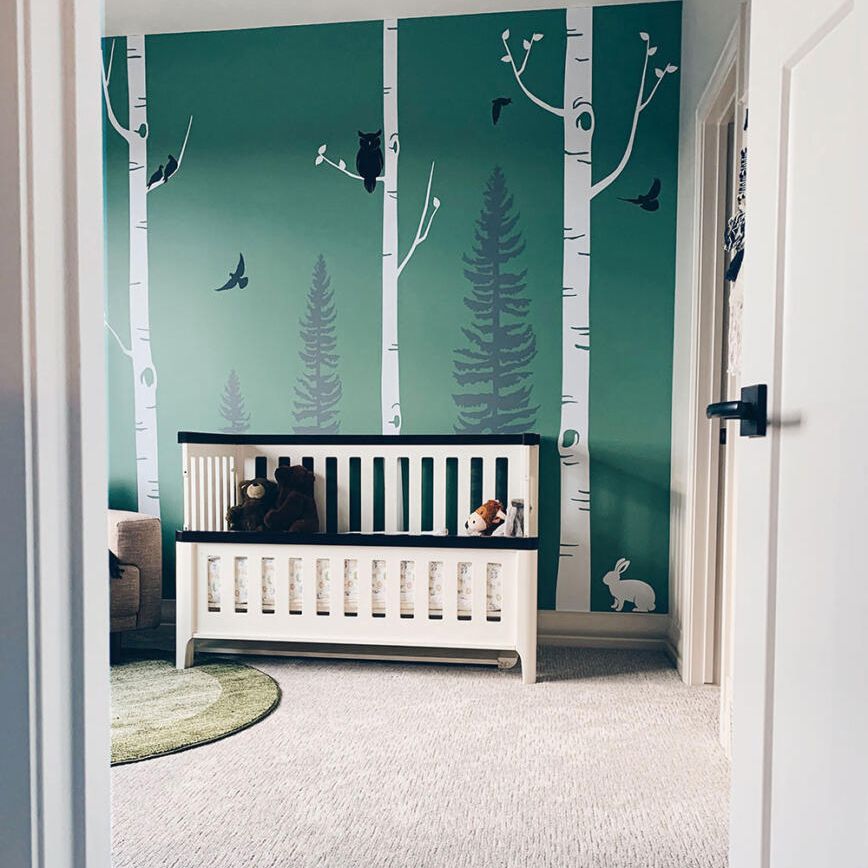 托儿所的森林主题