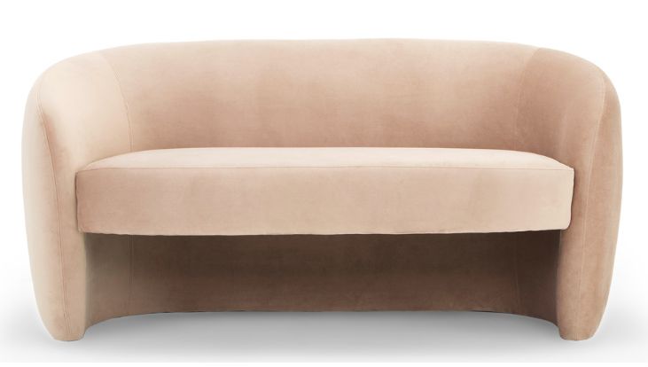 米兰达红丝绒沙发卡迪埃尔