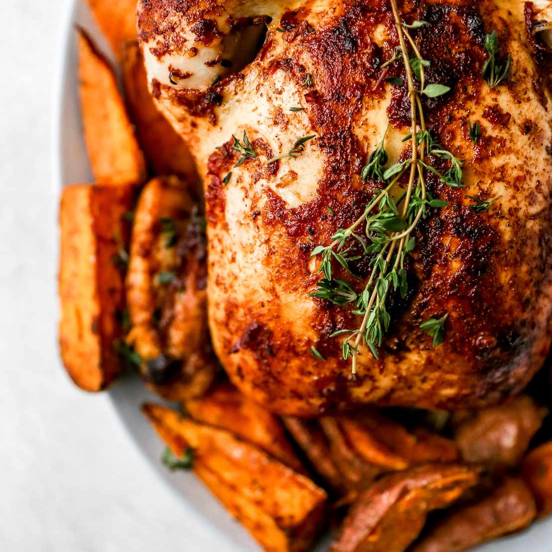 蜜哈里萨辣酱烤鸡