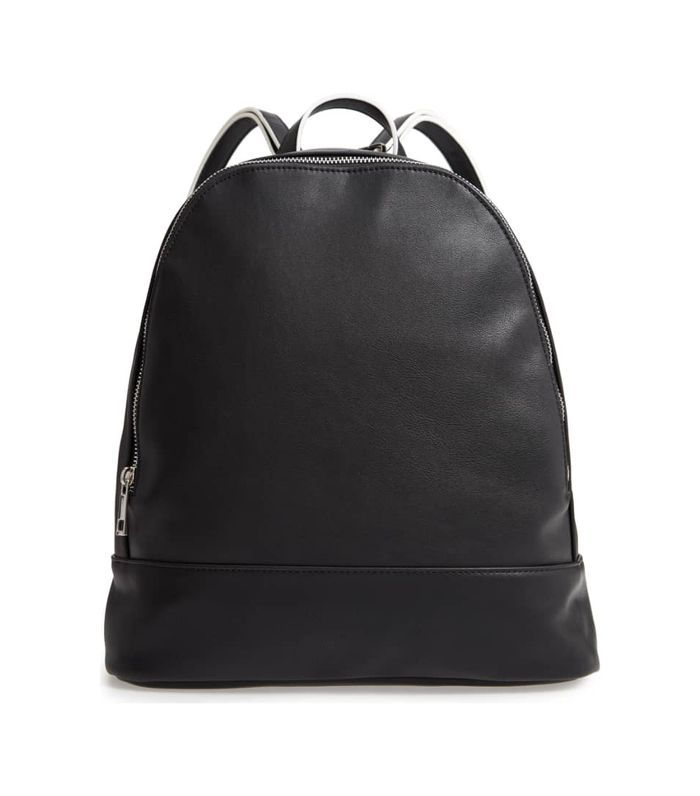 海利仿皮背包 -