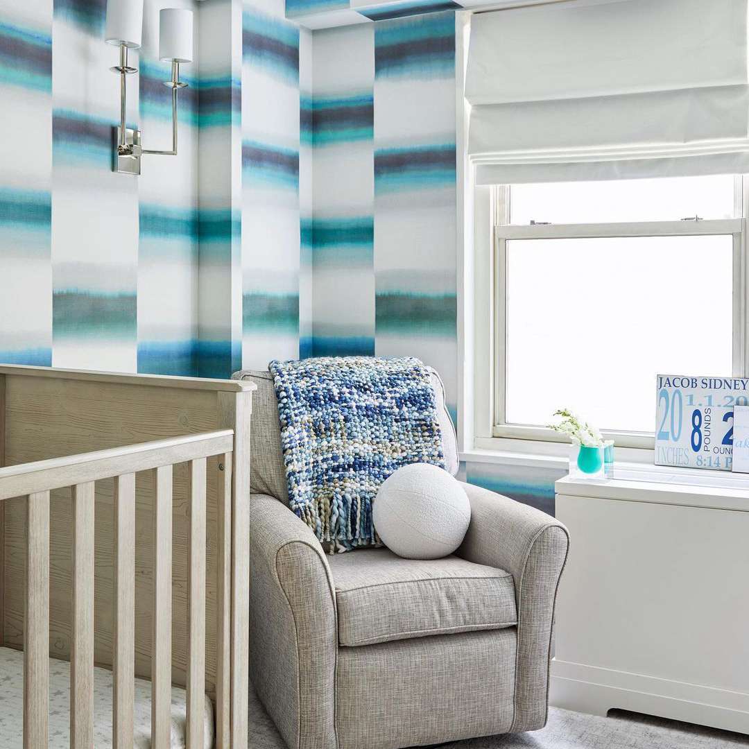 图案托儿所墙壁