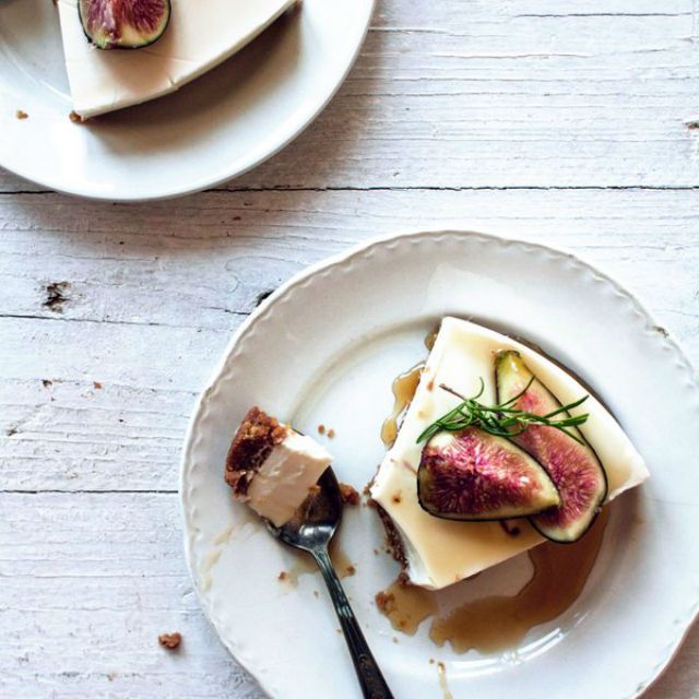 无花果和蜂蜜芝士蛋糕