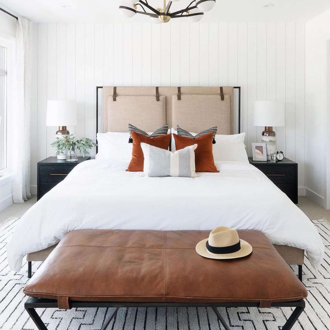 卧室有白色寝具