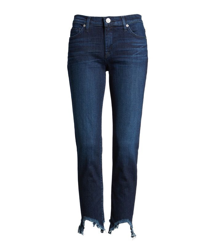 理货Unfamed下摆窄身牛仔裤