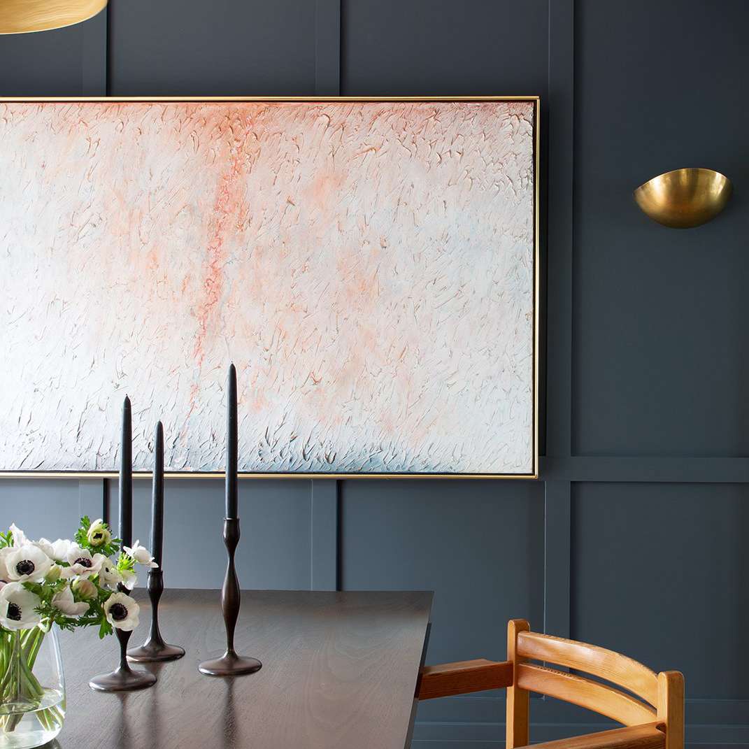 餐厅有大抽象绘画