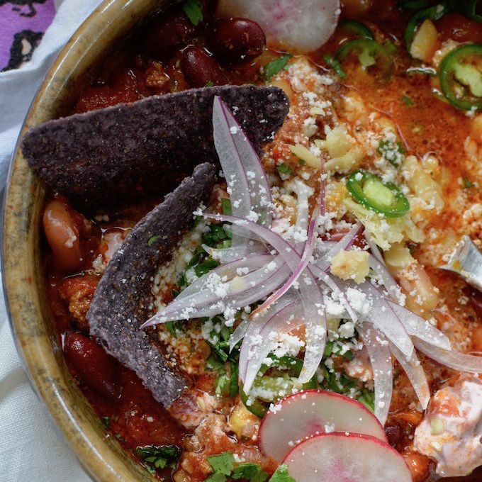 牛肉和辣椒的Chipotle