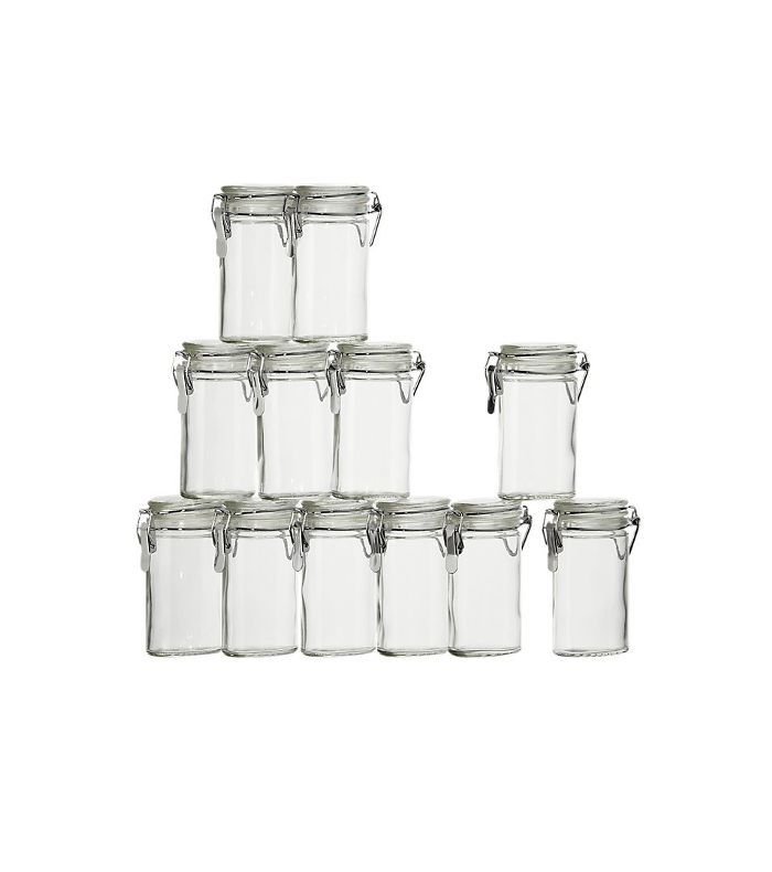 迷你椭圆形香料草药瓶与夹具设置12