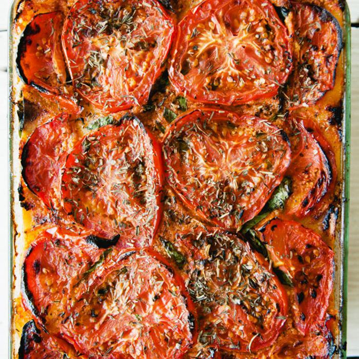 烤番茄古素食千层面