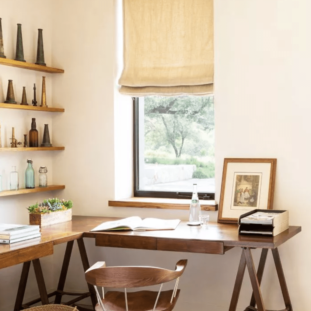 家庭办公与天然，有机的装饰