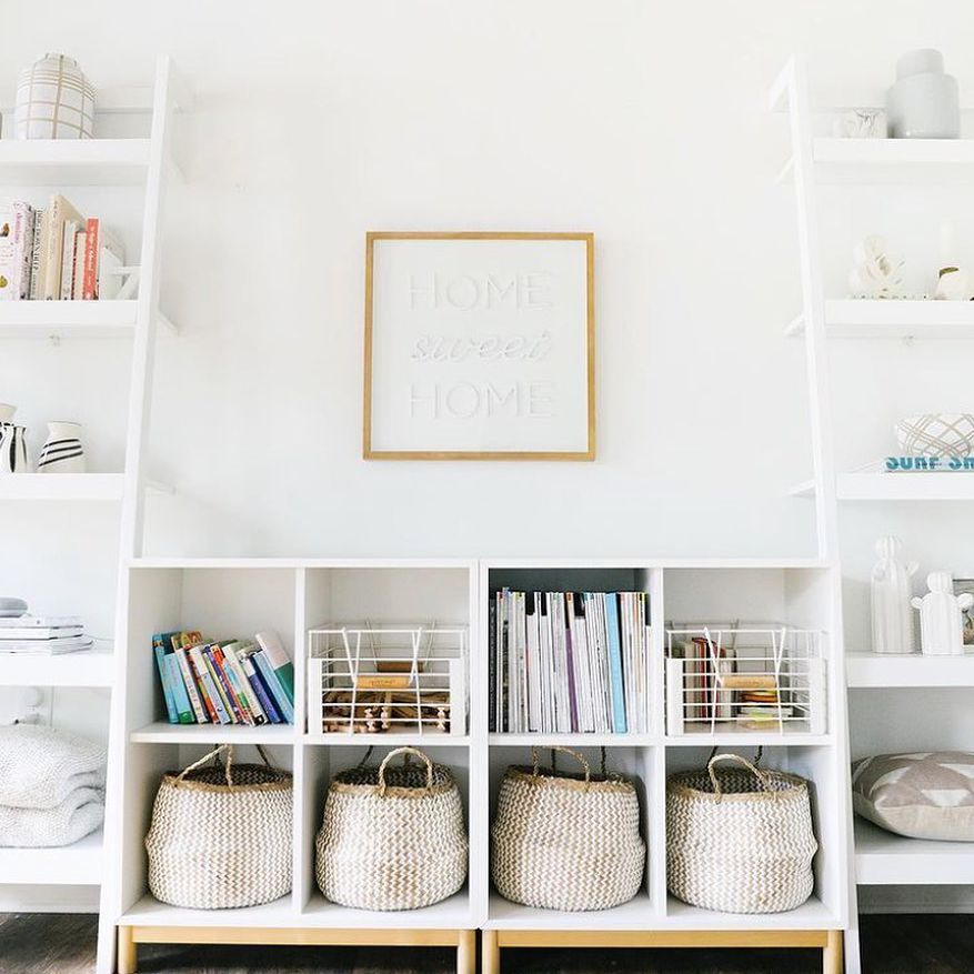 低架子上的篮子